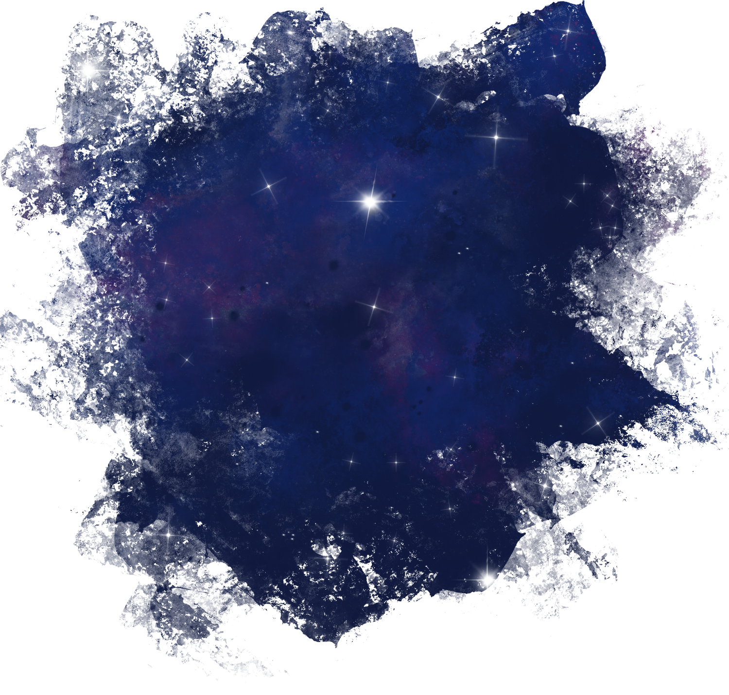 Blue Galaxy Brush Stroke