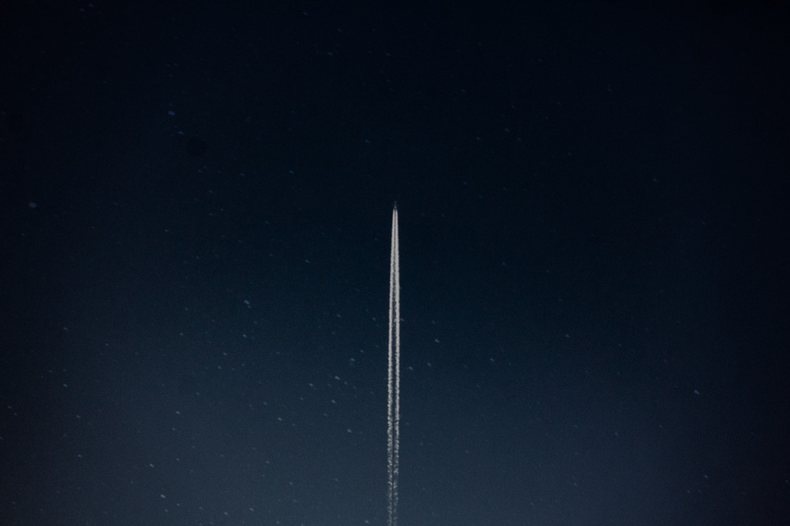 Space Shuttle Launch during Nighttime