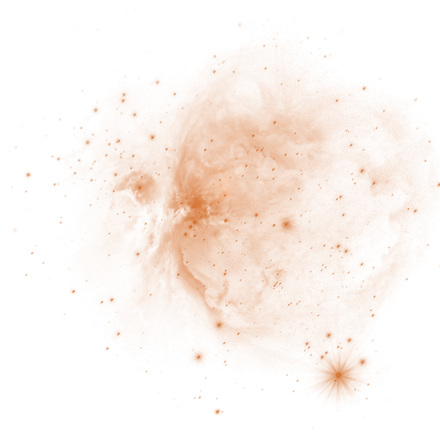 Orange Abstract Galaxy Overlay 